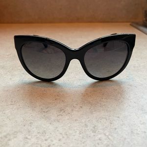 Dolce & Gabbana Filigree Sunglasses - Black and Gold - Cateye